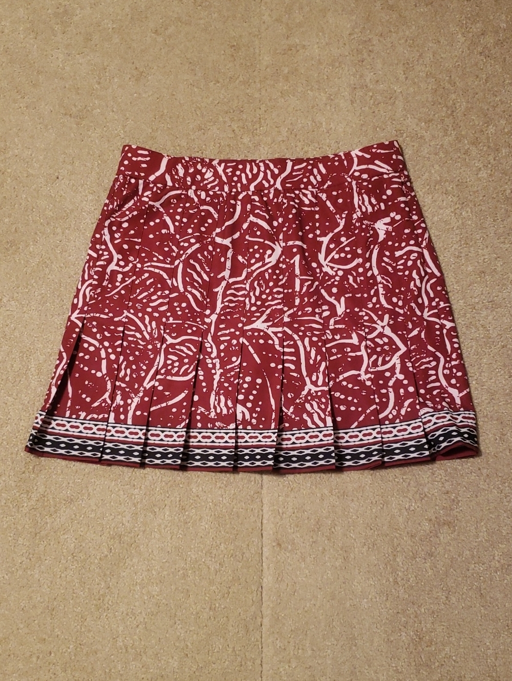Zenergy® By Chicos Women's UPF Pleated Floral Skort